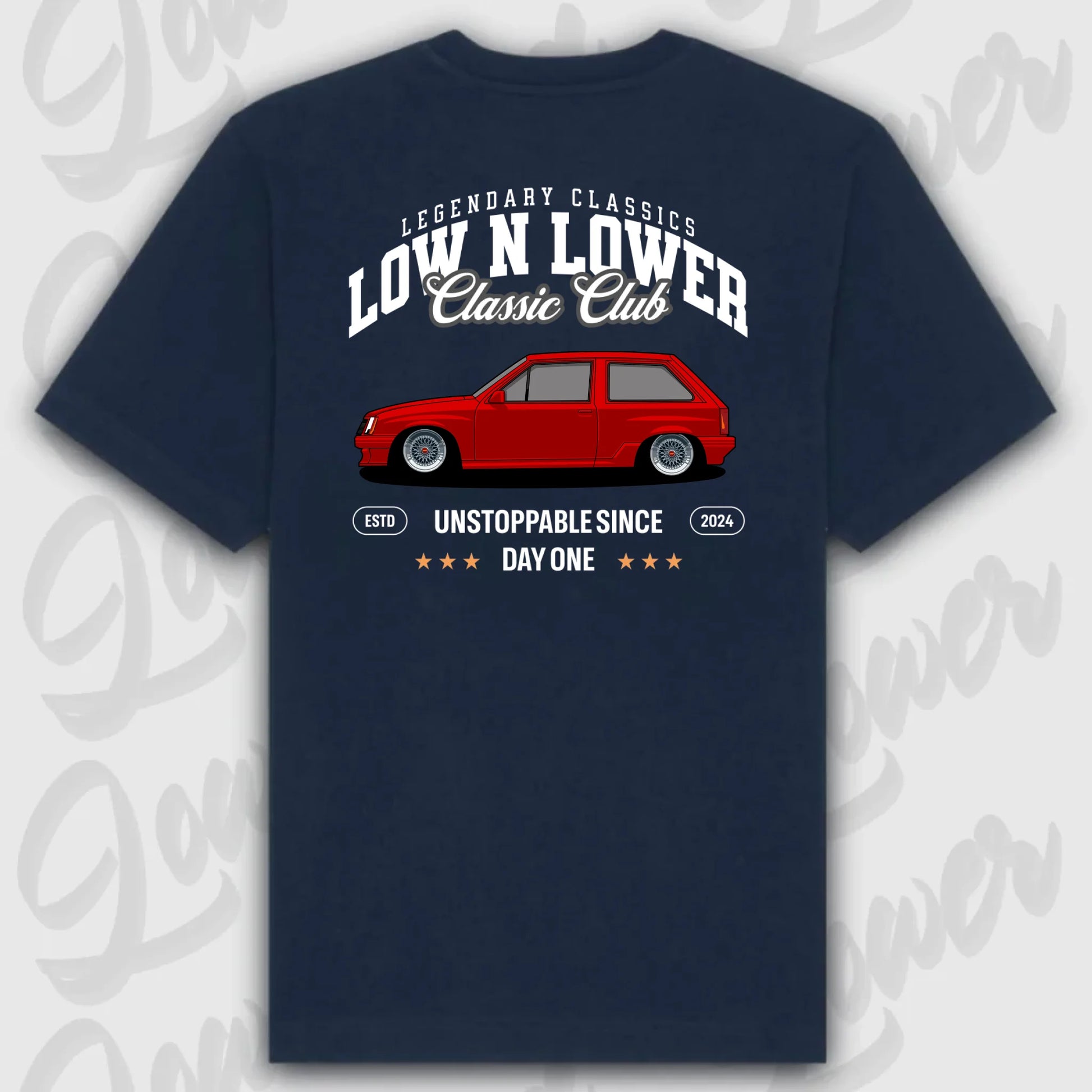 T-Shirt Personalisiert blau, VW, BMW, Mercedes, Audi