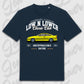 T-Shirt Tuning Cars, Personalisiert Blau, VW, BMW, Audi, Mercedes, Autos