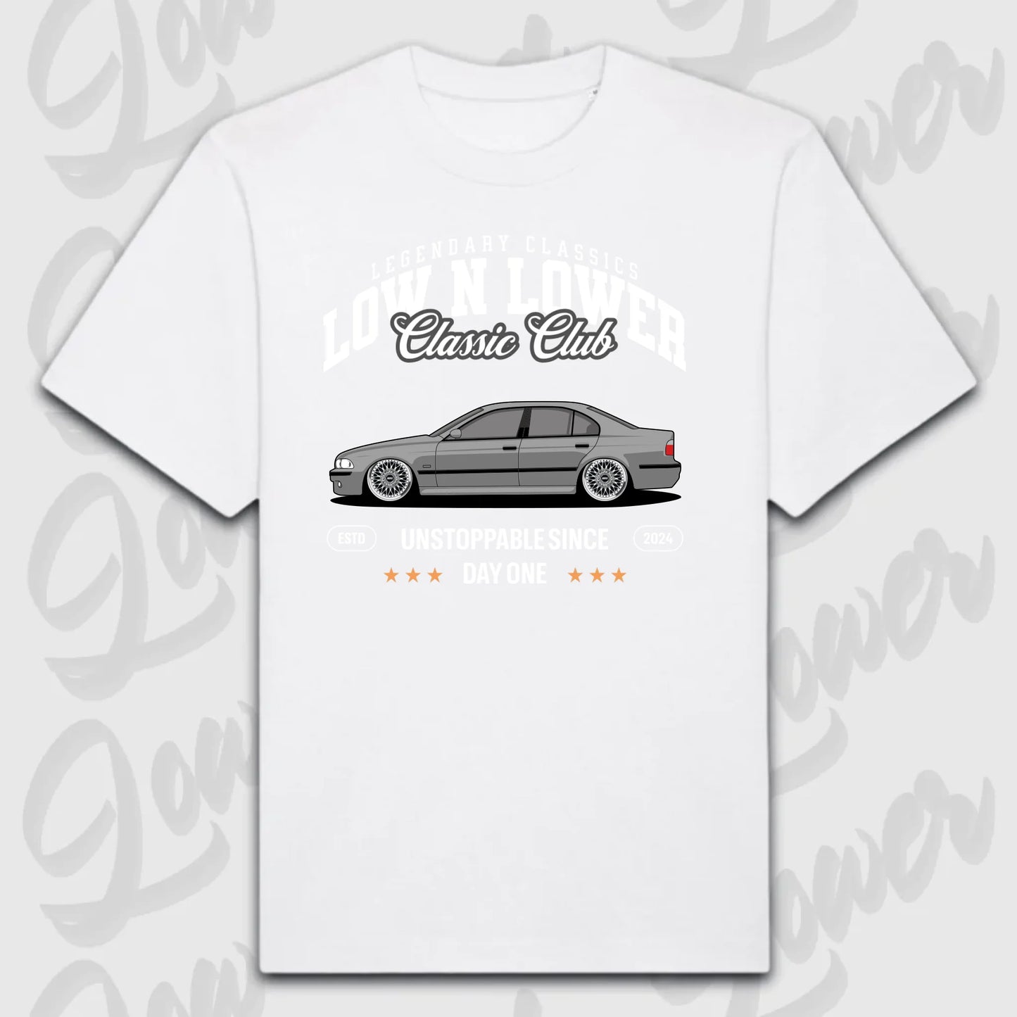 T-Shirt Personalisiert weiß, VW, BMW, Mercedes, Audi