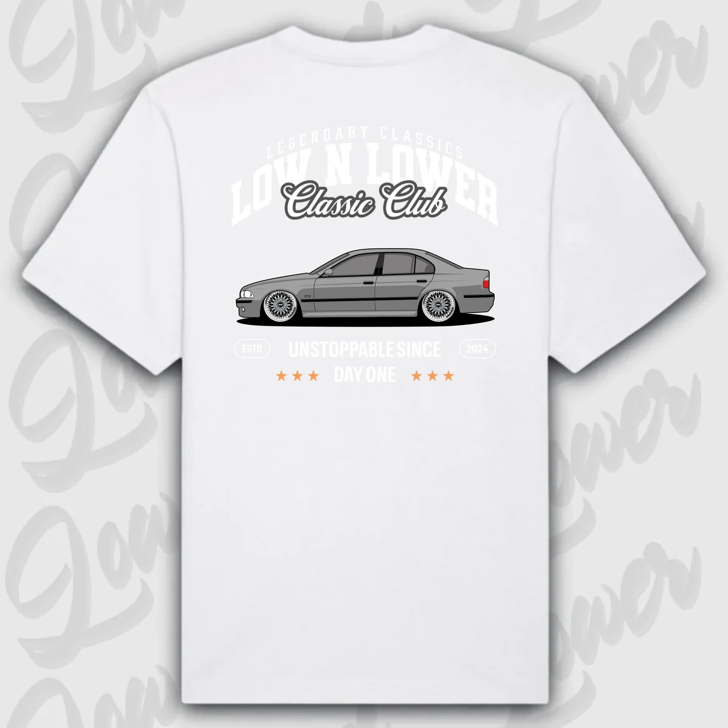 T-Shirt Personalisiert weiß, VW, BMW, Mercedes, Audi