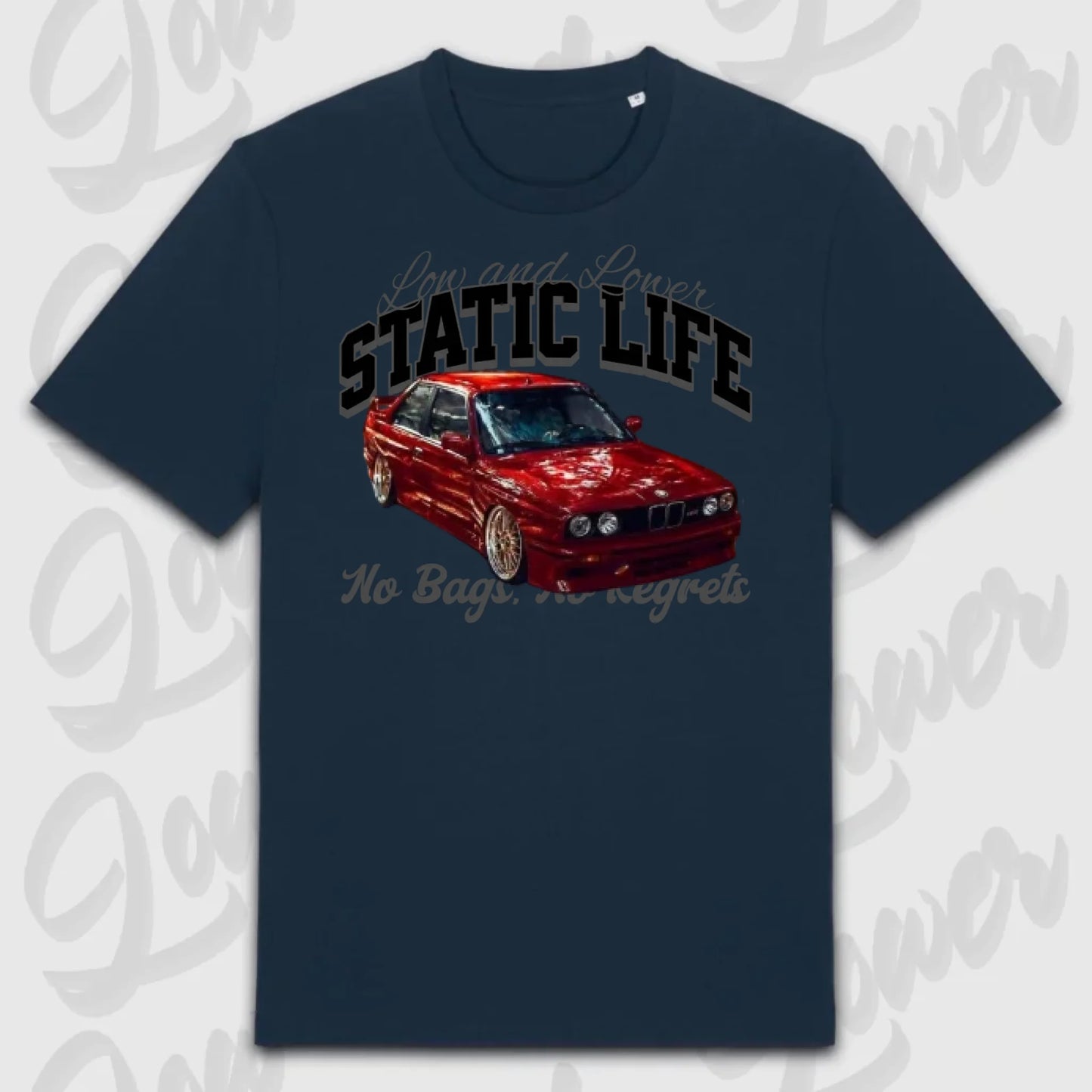 T-Shirt Tuning Cars, Personalisiert Blau, VW, BMW, Audi, Mercedes, Autos
