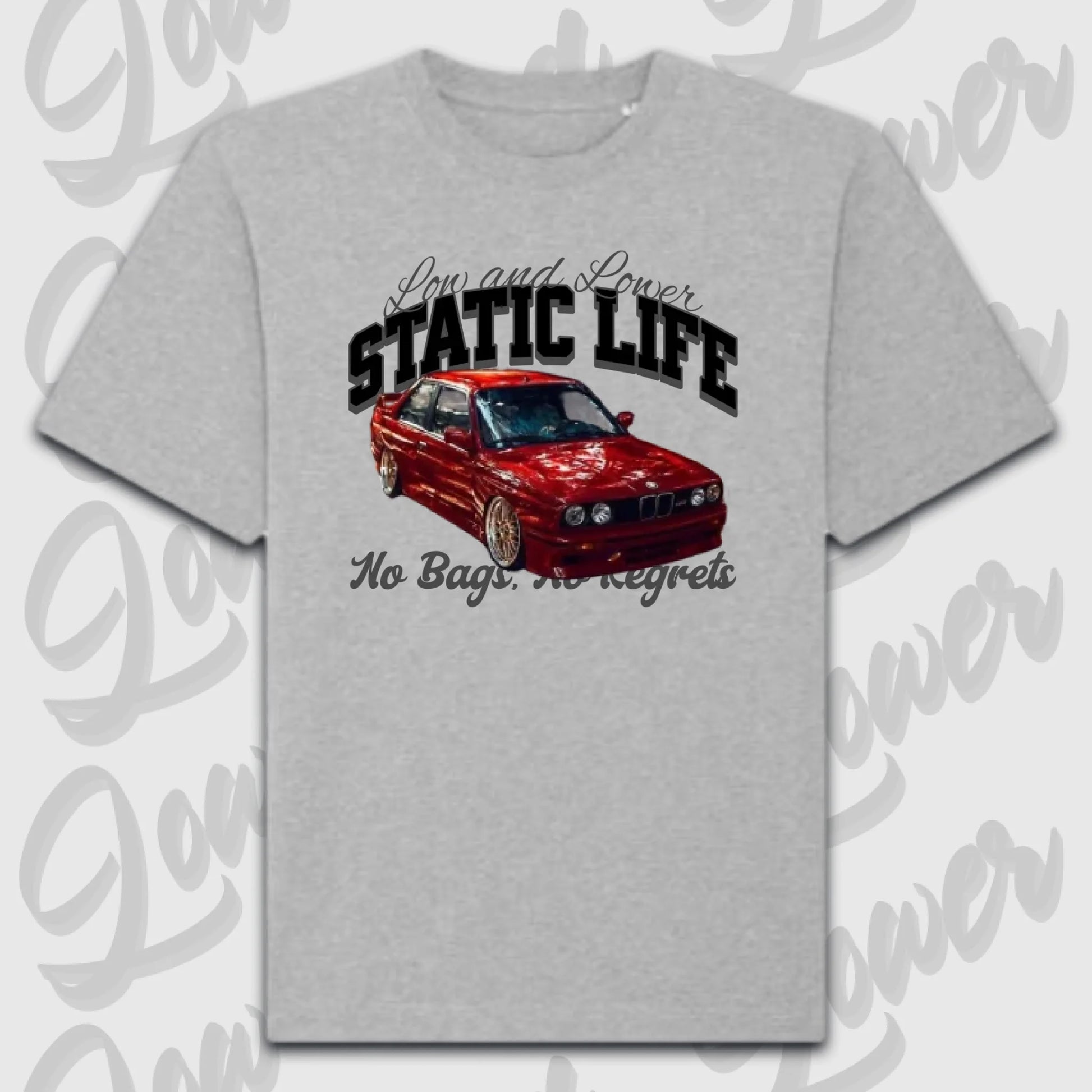 T-Shirt Personalisiert grau, VW, BMW, Mercedes, Audi