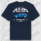 T-Shirt Personalisiert blau, VW, BMW, Mercedes, Audi