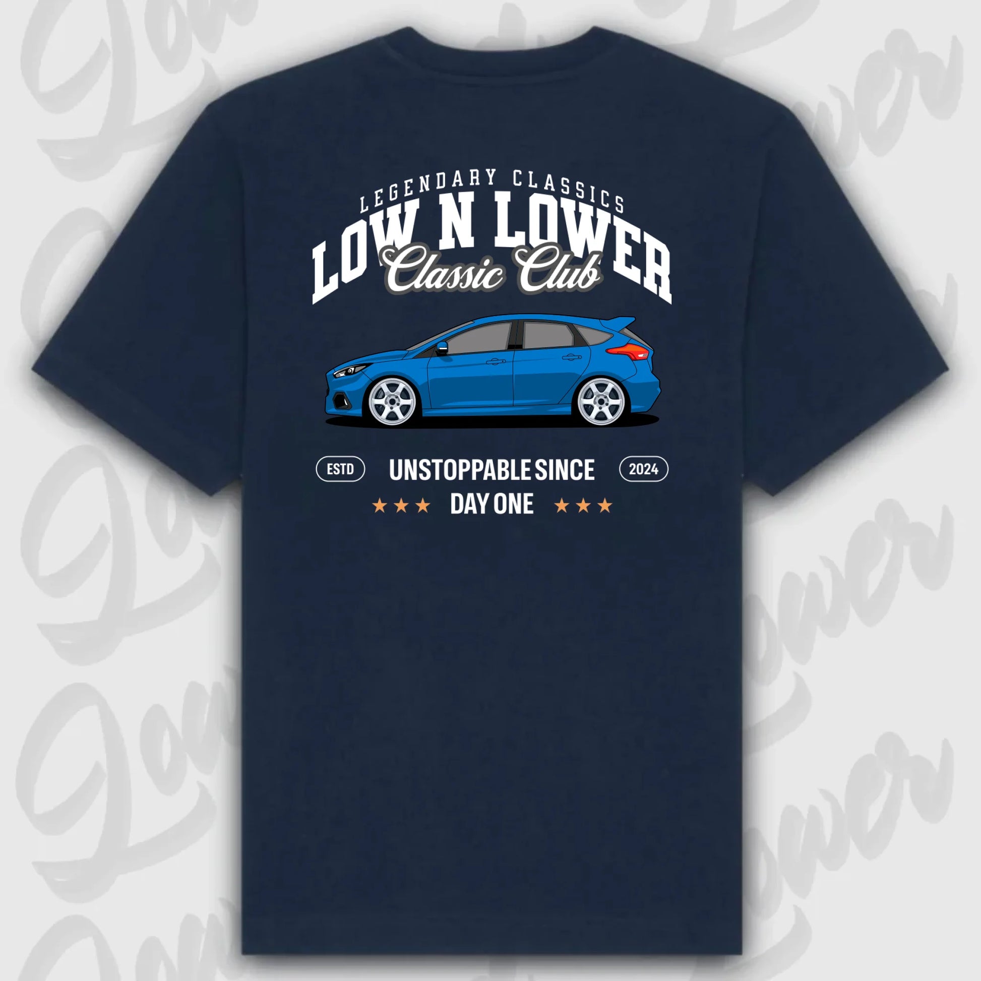 T-Shirt Personalisiert blau, VW, BMW, Mercedes, Audi