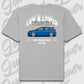 T-Shirt Personalisiert grau, VW, BMW, Mercedes, Audi