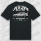 T-Shirt Tuning Cars, Personalisiert Schwarz Rückseite, VW, BMW, Audi, Mercedes, Autos