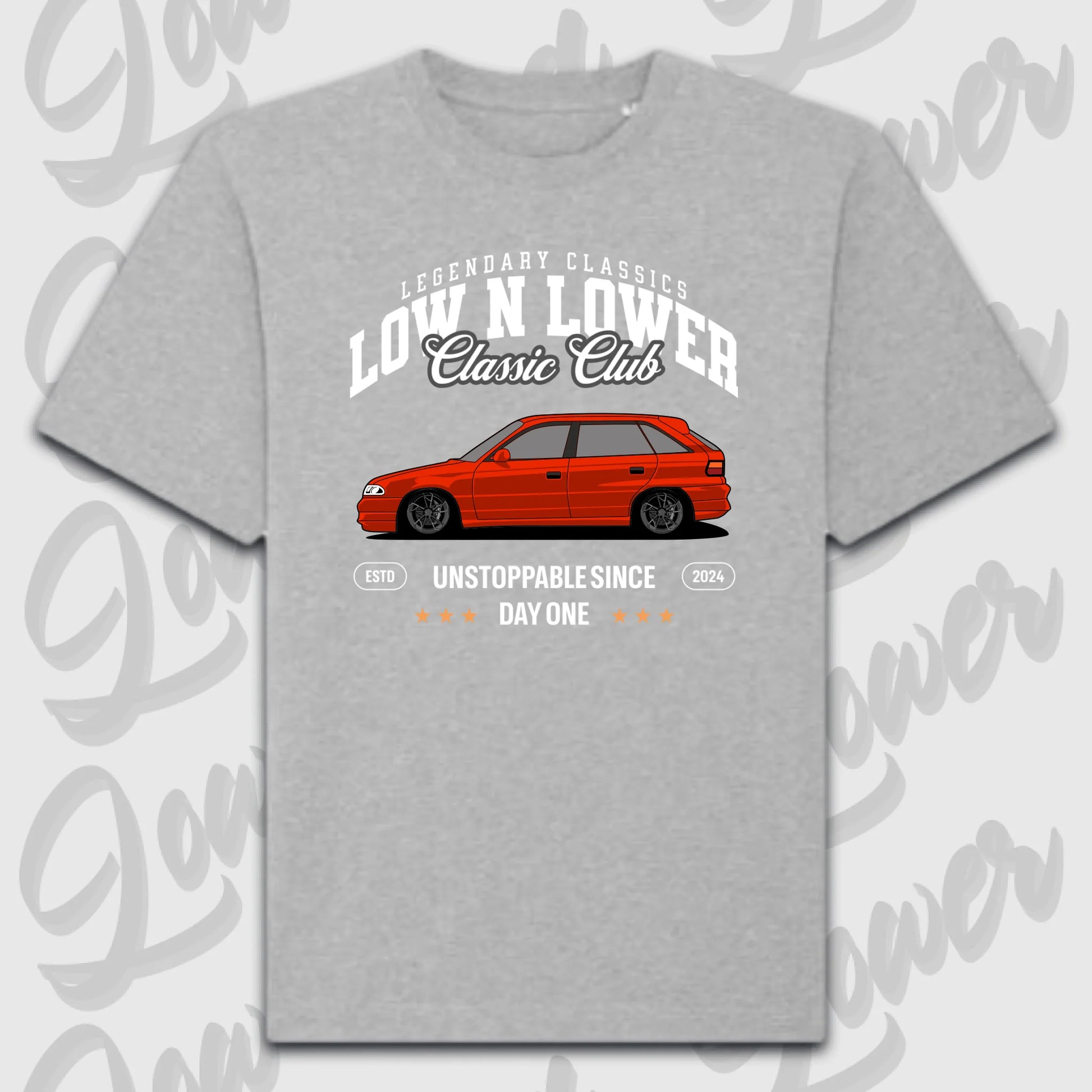 T-Shirt Personalisiert grau, VW, BMW, Mercedes, Audi