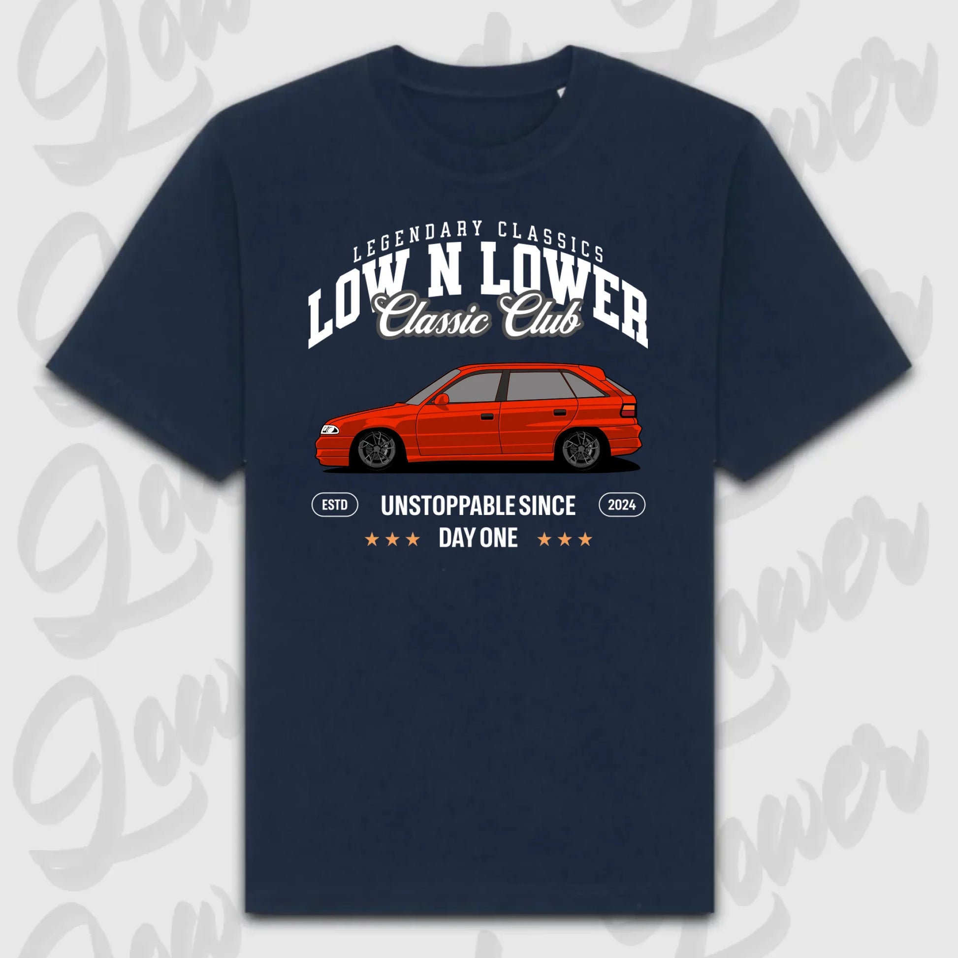 T-Shirt Personalisiert blau, VW, BMW, Mercedes, Audi