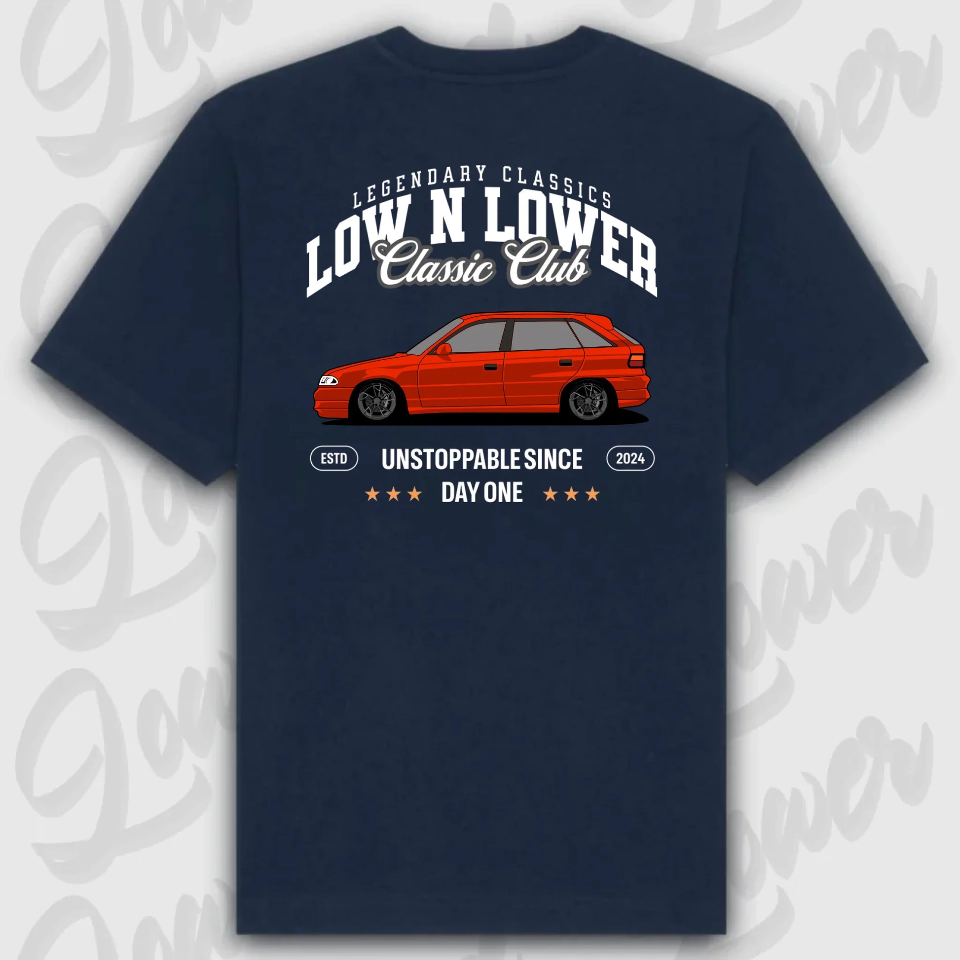 T-Shirt Personalisiert blau, VW, BMW, Mercedes, Audi