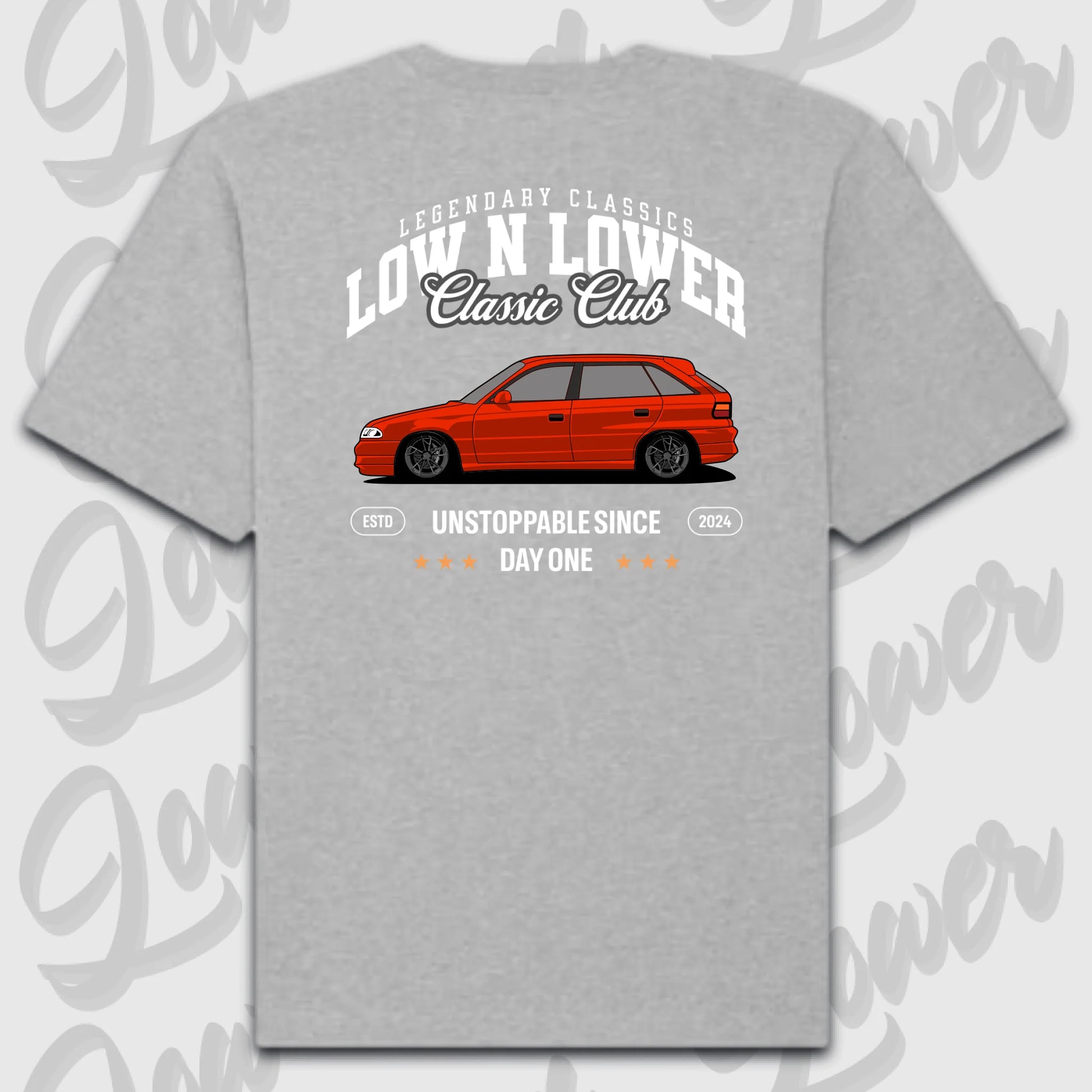 T-Shirt Personalisiert grau, VW, BMW, Mercedes, Audi