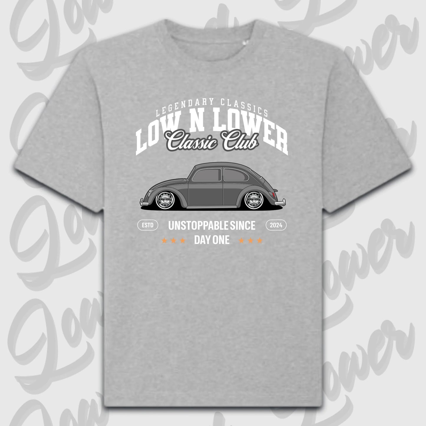 T-Shirt Personalisiert grau, VW, BMW, Mercedes, Audi