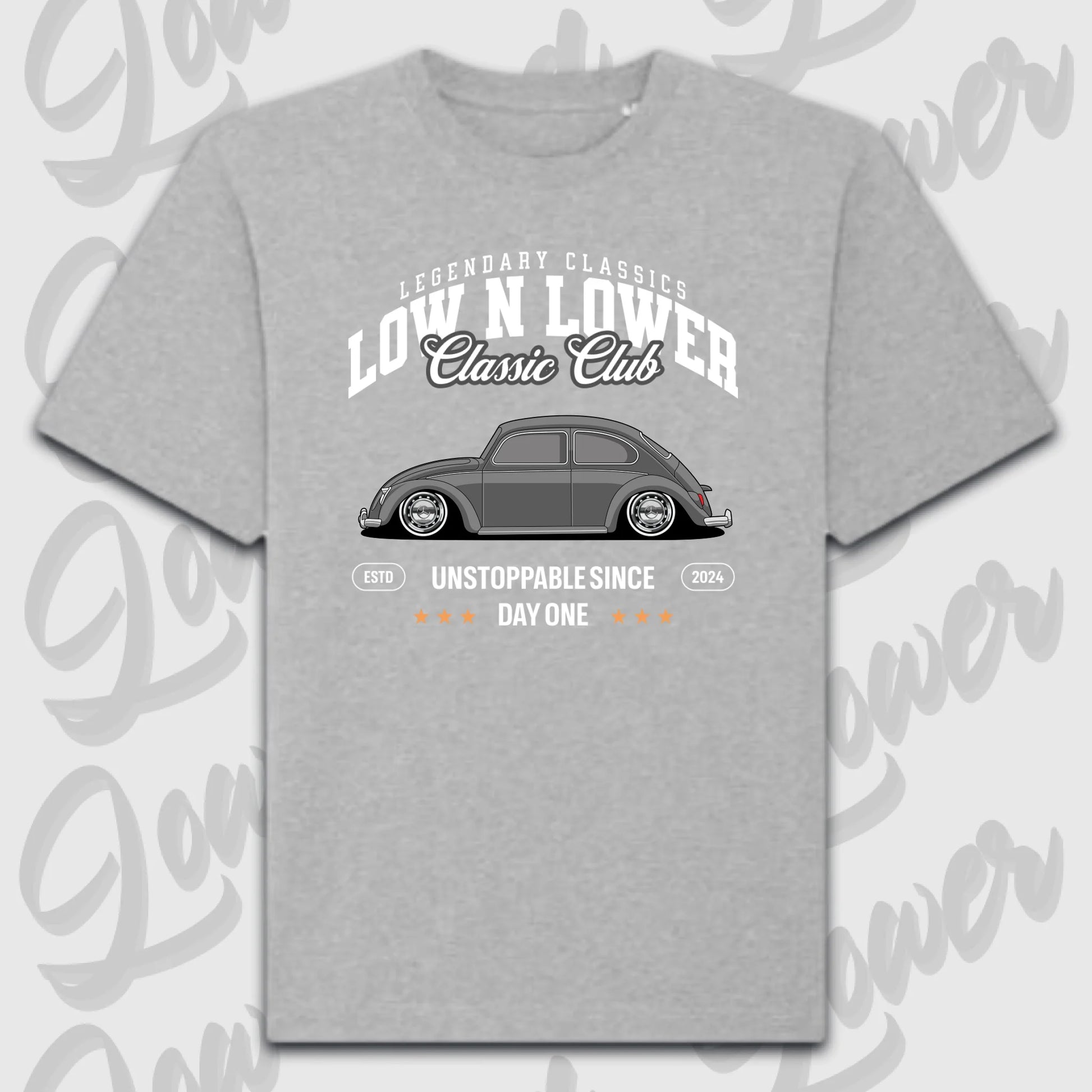 T-Shirt Personalisiert grau, VW, BMW, Mercedes, Audi