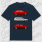 T-Shirt Tuning Cars, Personalisiert Blau, VW, BMW, Audi, Mercedes, Autos
