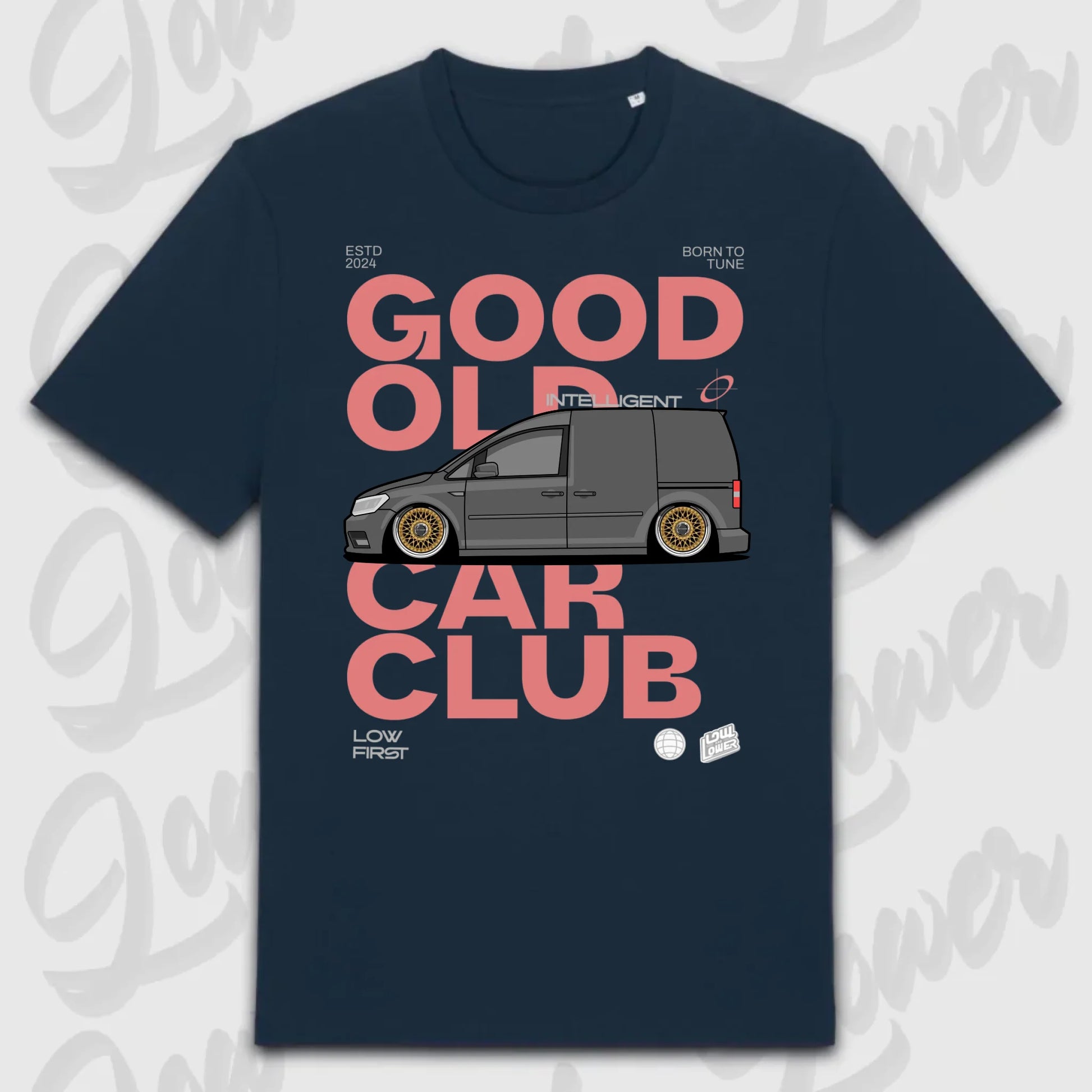 T-Shirt Tuning Cars, Personalisiert Blau, VW, BMW, Audi, Mercedes, Autos