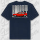 T-Shirt Tuning Cars, Personalisiert Blau Rückseite, VW, B