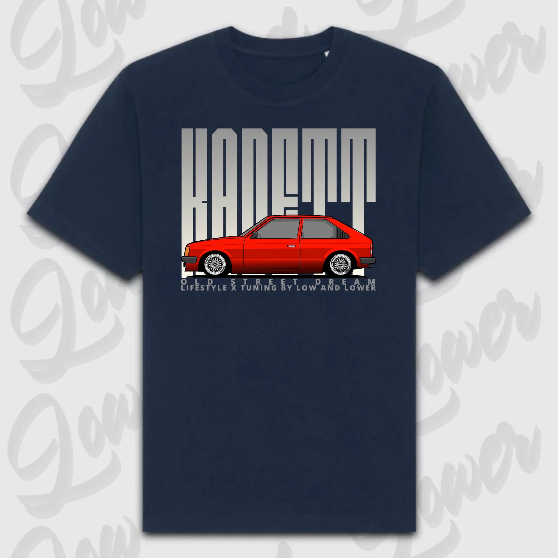 T-Shirt Personalisiert blau, VW, BMW, Mercedes, Audi