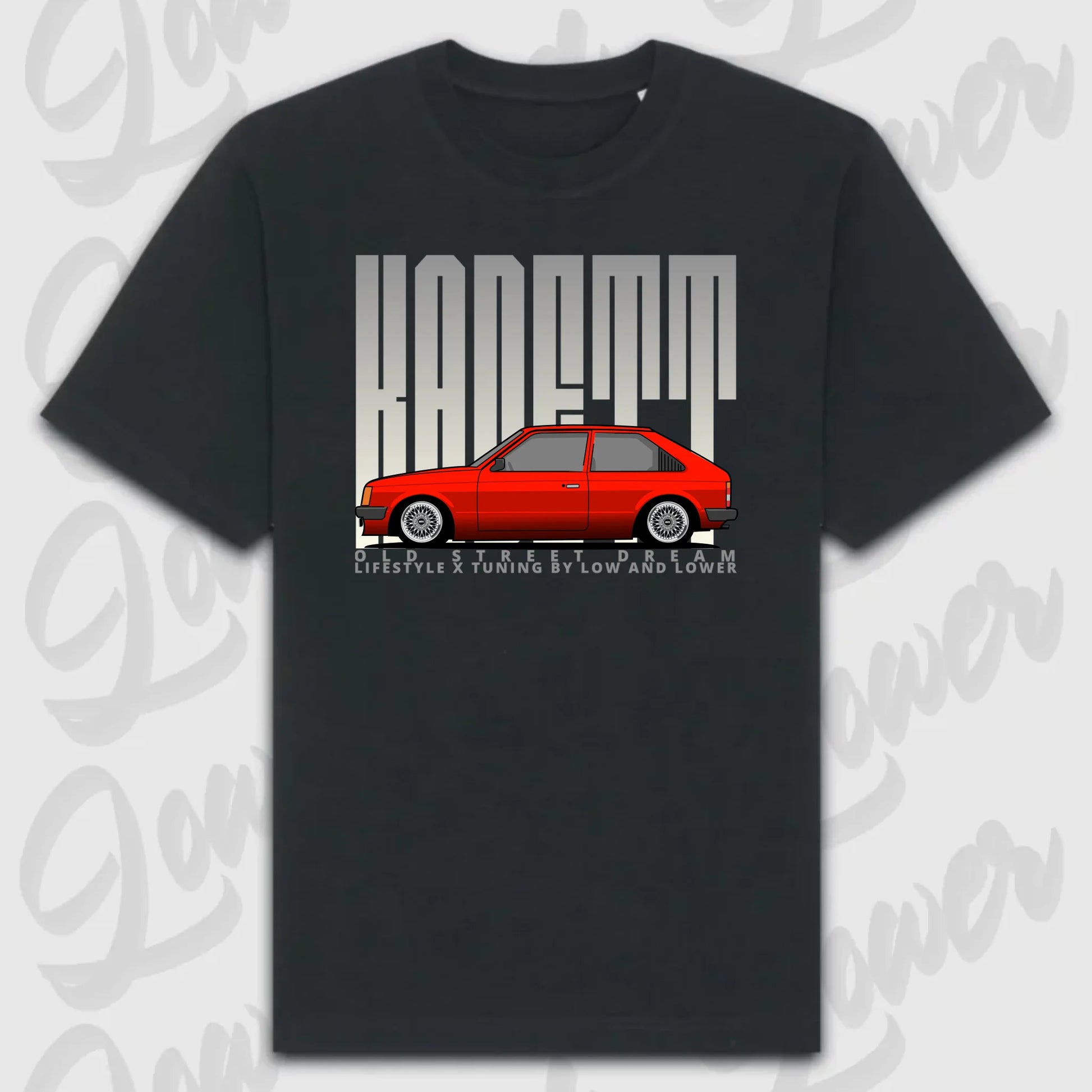 T-Shirt Personalisiert Schwarz, VW, BMW, Mercedes, Audi