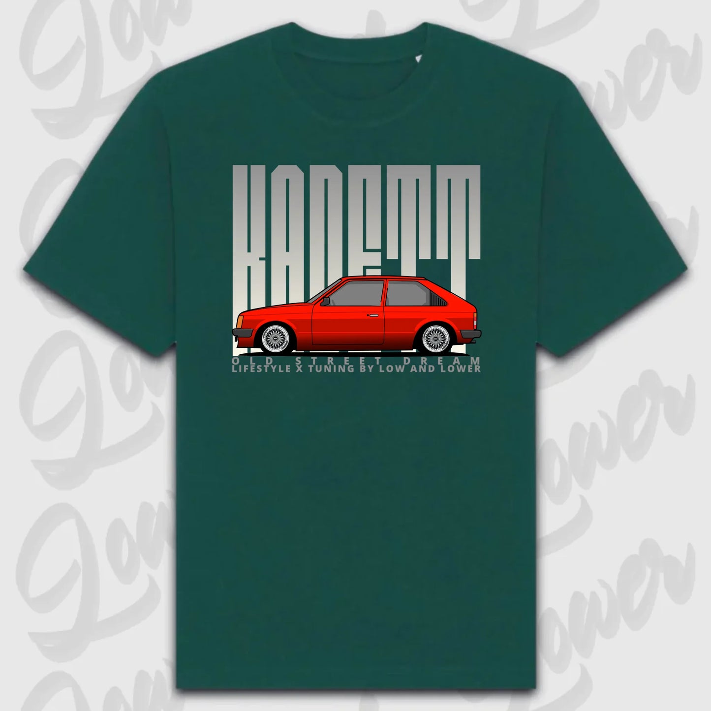 T-Shirt Personalisiert grün, VW, BMW, Mercedes, Audi