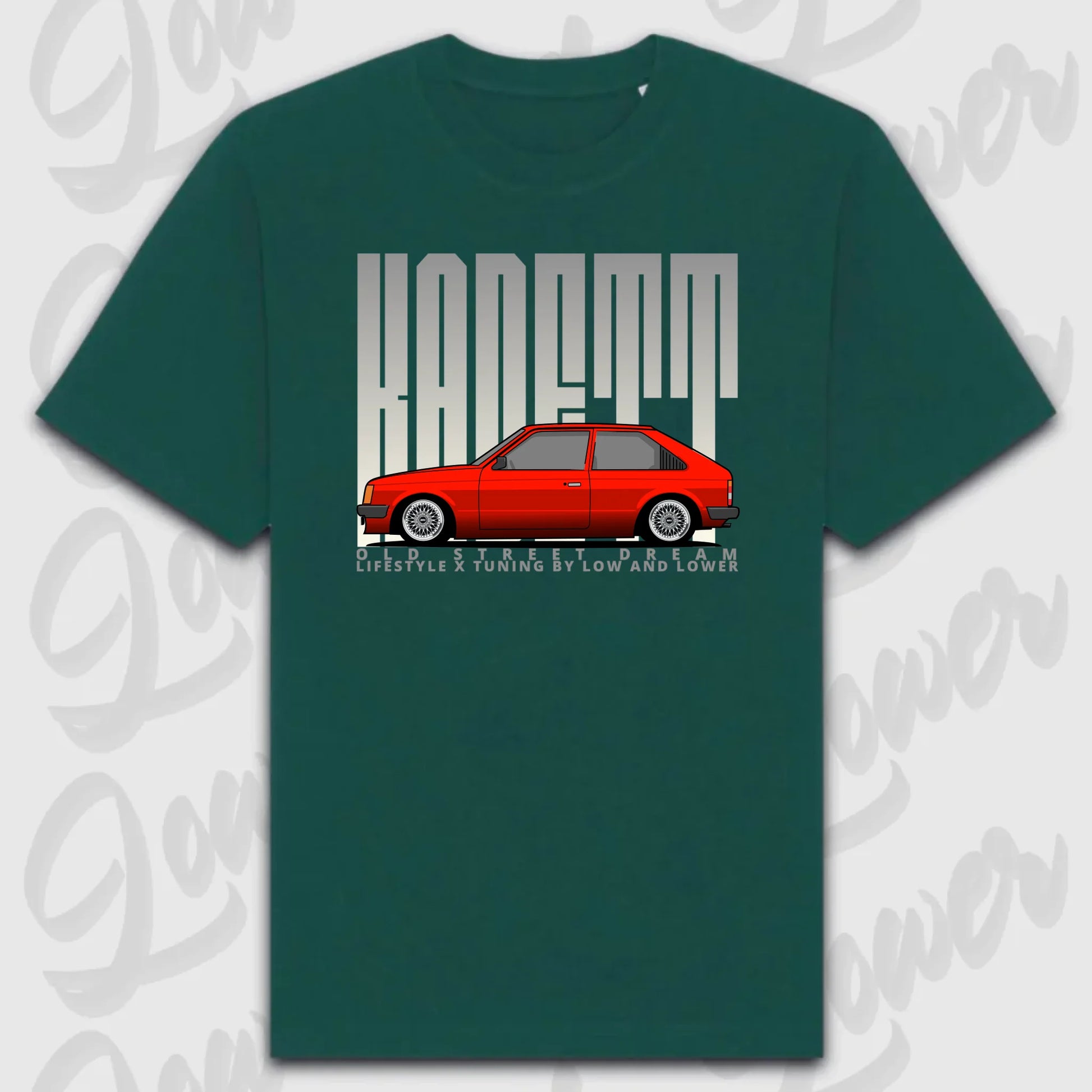 T-Shirt Personalisiert grün, VW, BMW, Mercedes, Audi