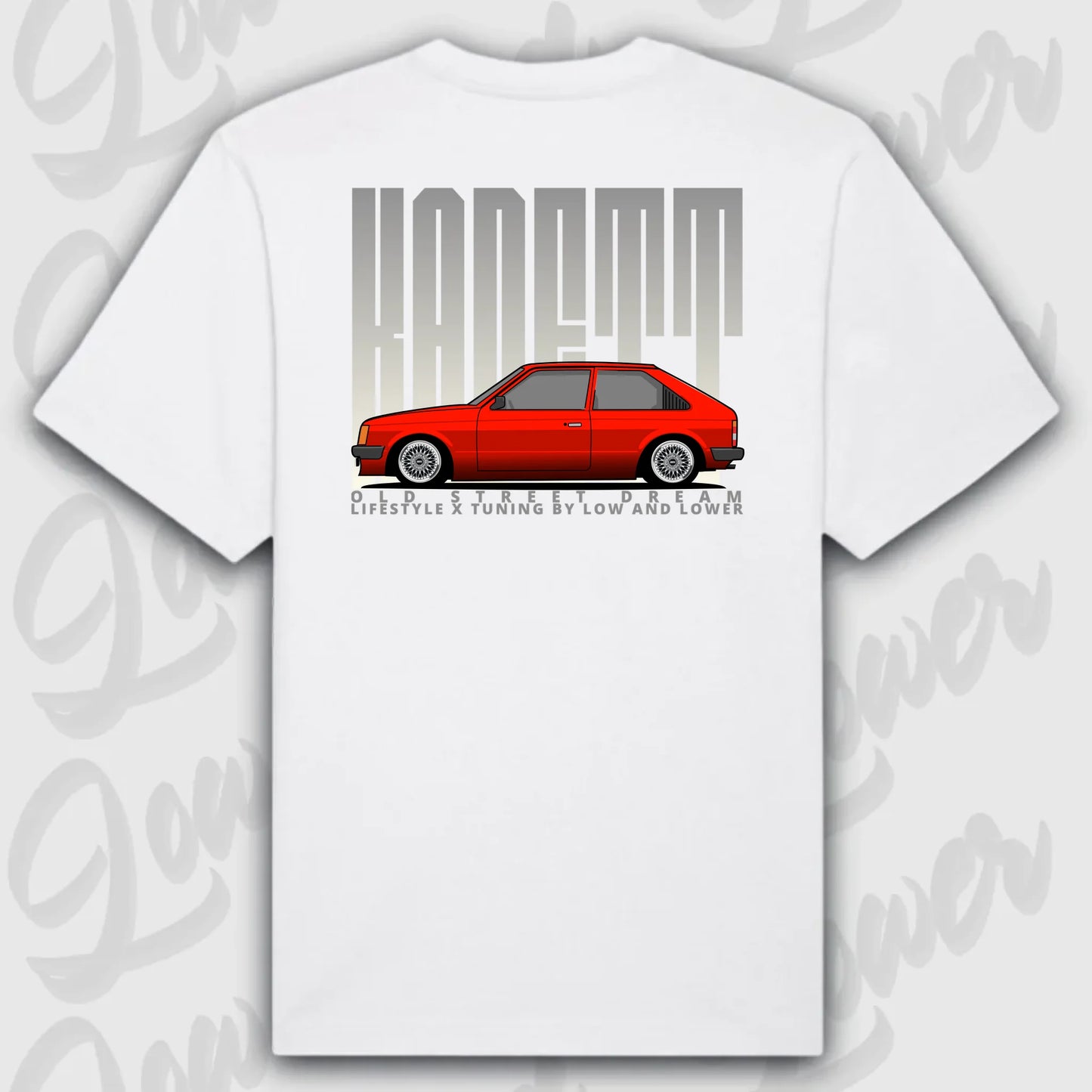 T-Shirt Personalisiert weiß, VW, BMW, Mercedes, Audi