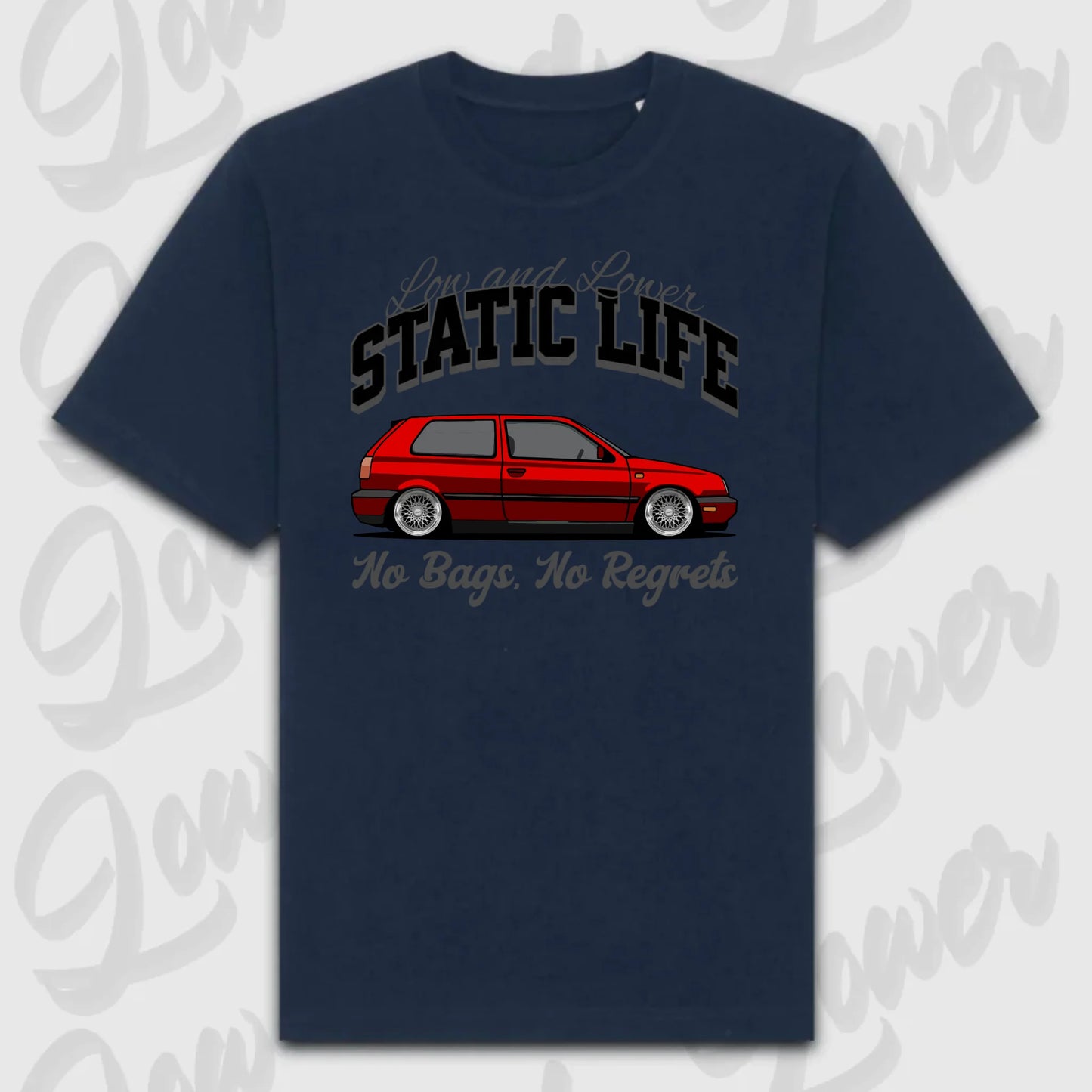 T-Shirt Personalisiert blau, VW, BMW, Mercedes, Audi