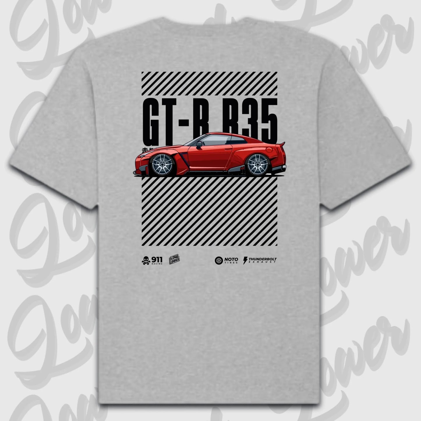 T-Shirt Personalisiert grau, VW, BMW, Mercedes, Audi