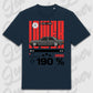 T-Shirt Tuning Cars, Personalisiert Blau, VW, BMW, Audi, Mercedes, Autos