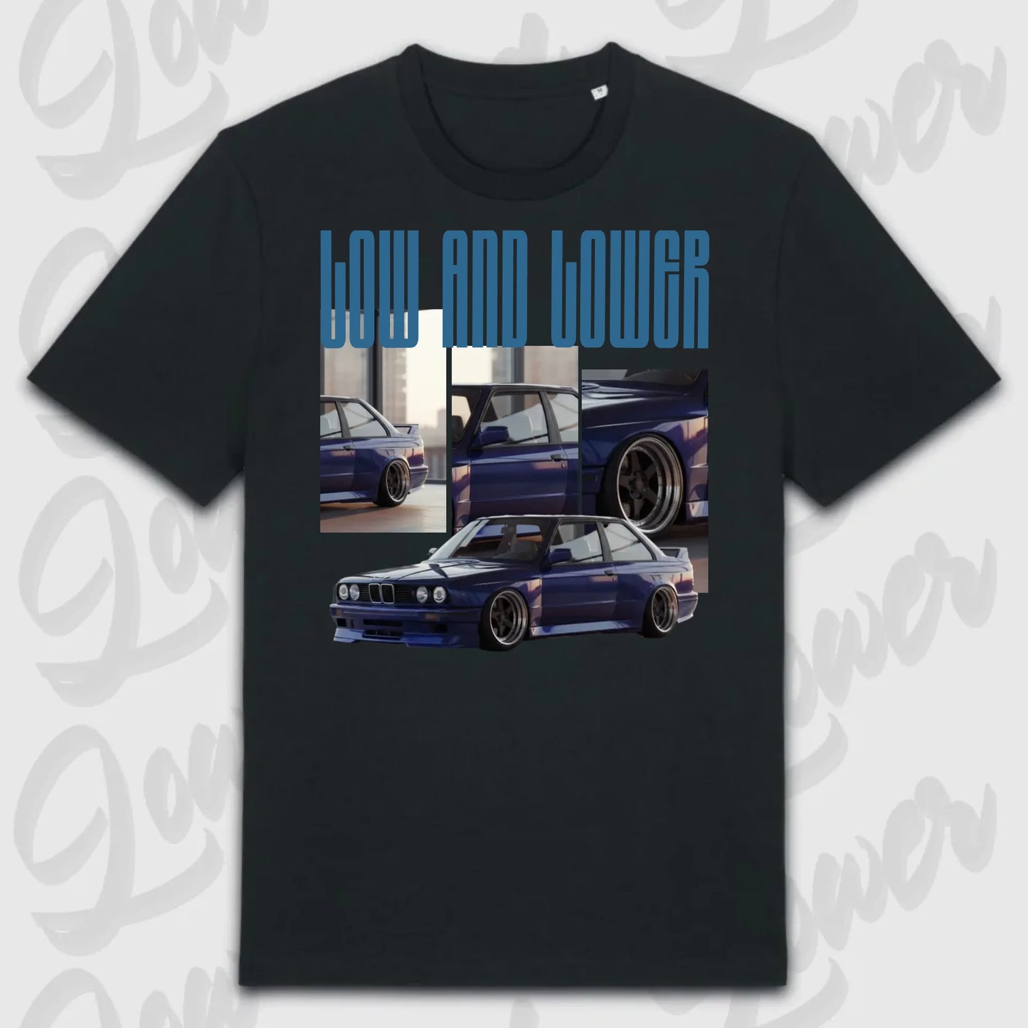 T-Shirt Tuning Cars, Personalisiert Schwarz, VW, BMW, Audi, Mercedes, Autos