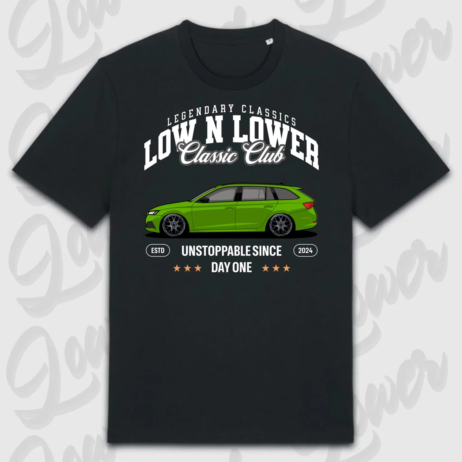 T-Shirt Tuning Cars, Personalisiert Schwarz, VW, BMW, Audi, Mercedes, Autos
