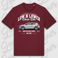 T-Shirt Tuning Cars, Personalisiert Rot, VW, BMW, Audi, Mercedes, Autos