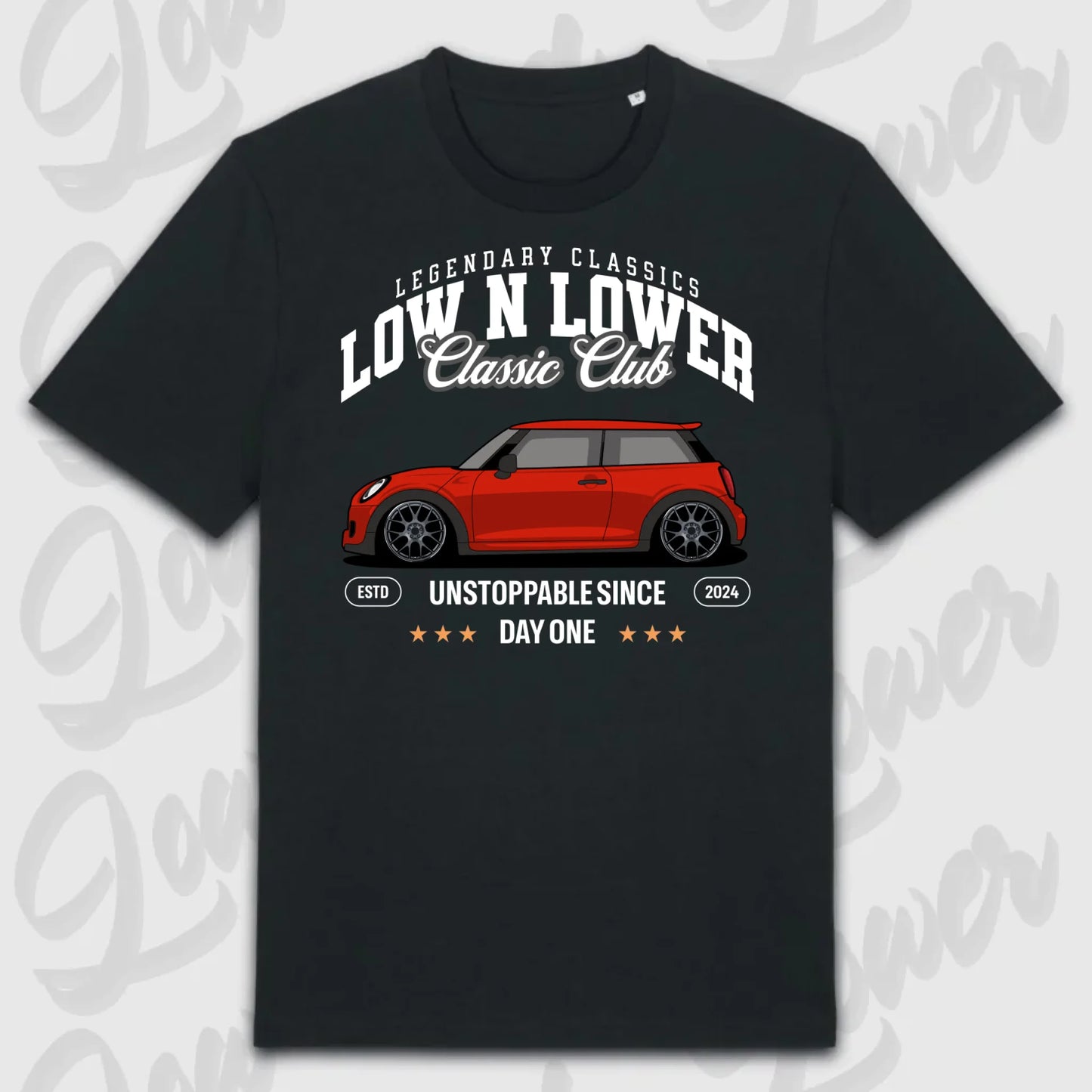 T-Shirt Tuning Cars, Personalisiert Schwarz, VW, BMW, Audi, Mercedes, Autos
