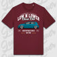 T-Shirt Tuning Cars, Personalisiert Rot, VW, BMW, Audi, Mercedes, Autos