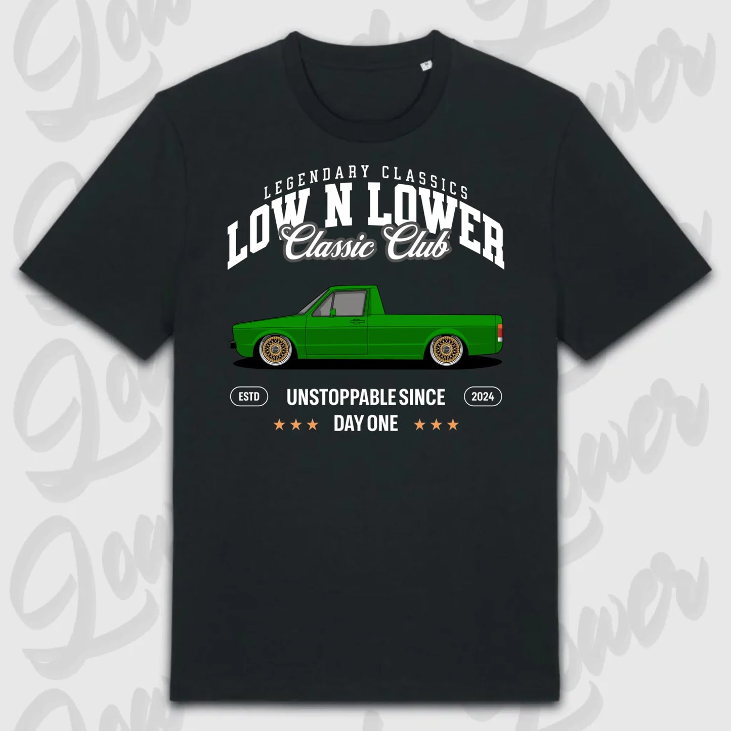 T-Shirt Tuning Cars, Personalisiert Schwarz, VW, BMW, Audi, Mercedes, Autos