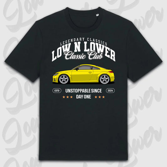T-Shirt Tuning Cars, Personalisiert Schwarz, VW, BMW, Audi, Mercedes, Autos
