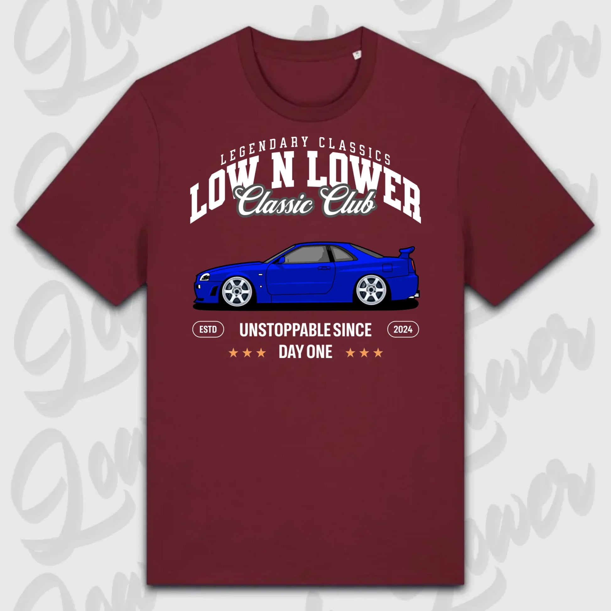 T-Shirt Tuning Cars, Personalisiert Rot, VW, BMW, Audi, Mercedes, Autos