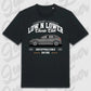 Schwarzes Standard T-Shirt Leon III mit personalisiertem Auto-Motiv