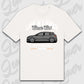 T-Shirt Tuning Cars, Personalisiert Weiß, VW, BMW, Audi, Mercedes, Autos