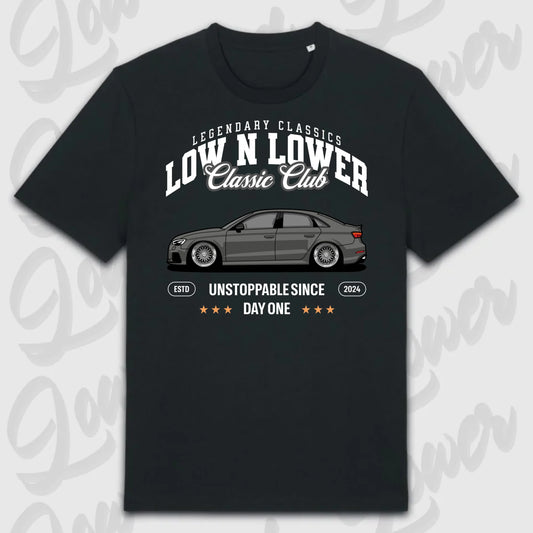 T-Shirt Tuning Cars, Personalisiert Schwarz, VW, BMW, Audi, Mercedes, Autos