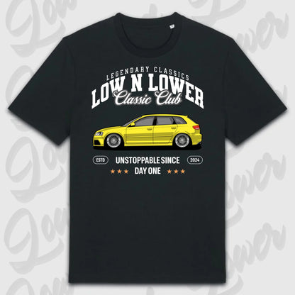 T-Shirt Tuning Cars, Personalisiert Schwarz, VW, BMW, Audi, Mercedes, Autos