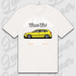 T-Shirt Tuning Cars, Personalisiert Weiß, VW, BMW, Audi, Mercedes, Autos