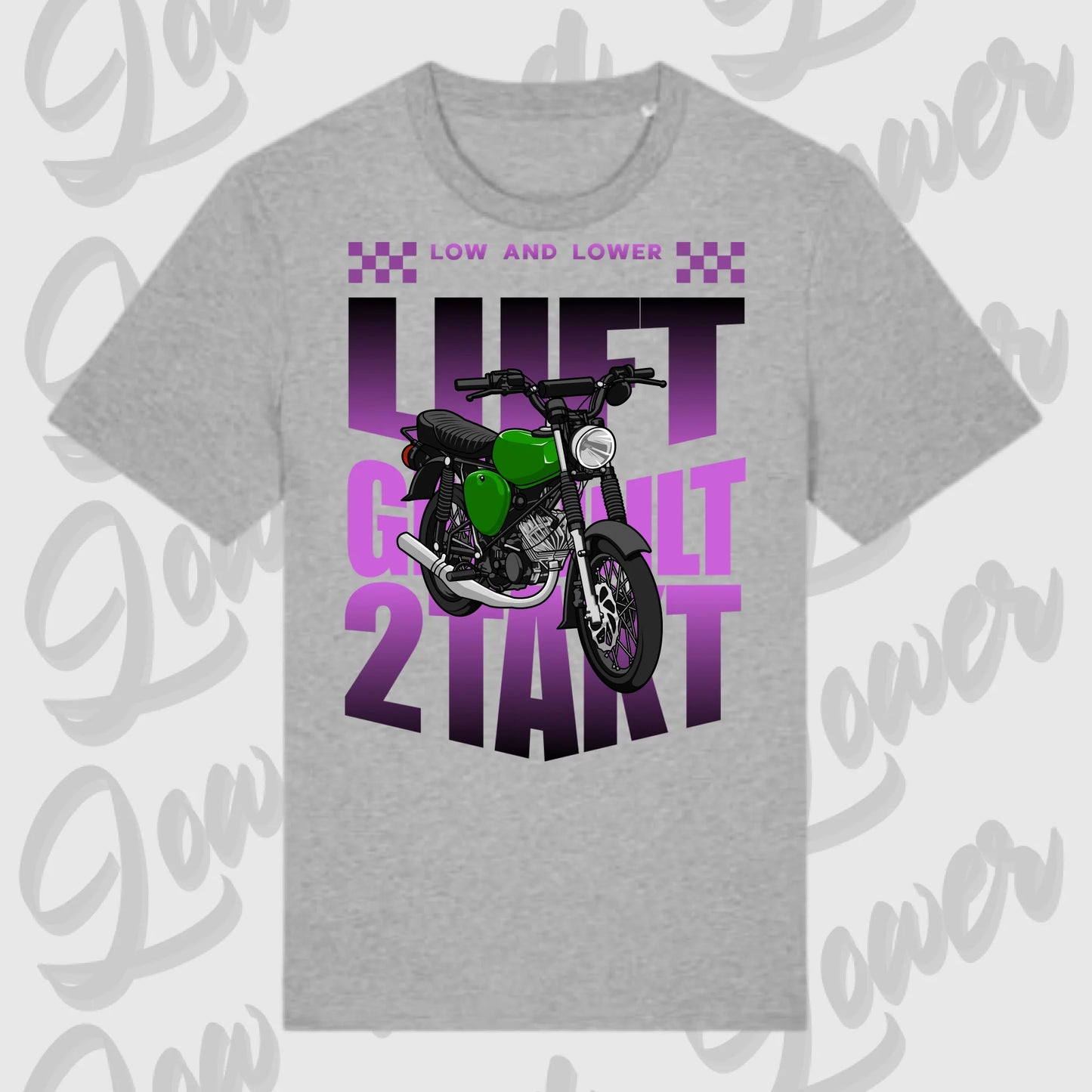 T-Shirt Tuning Cars, Personalisiert grau, VW, BMW, Audi, Mercedes, Autos