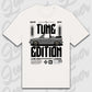 T-Shirt Tuning Cars, Personalisiert Weiß, VW, BMW, Audi, Mercedes, Autos