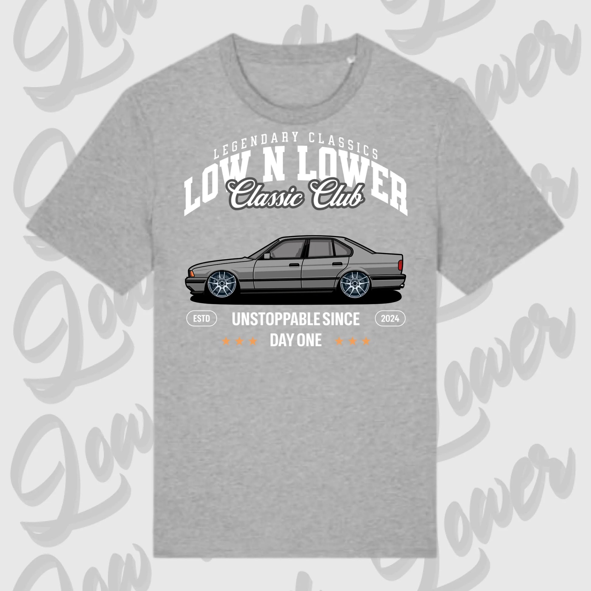 T-Shirt Tuning Cars, Personalisiert grau, VW, BMW, Audi, Mercedes, Autos