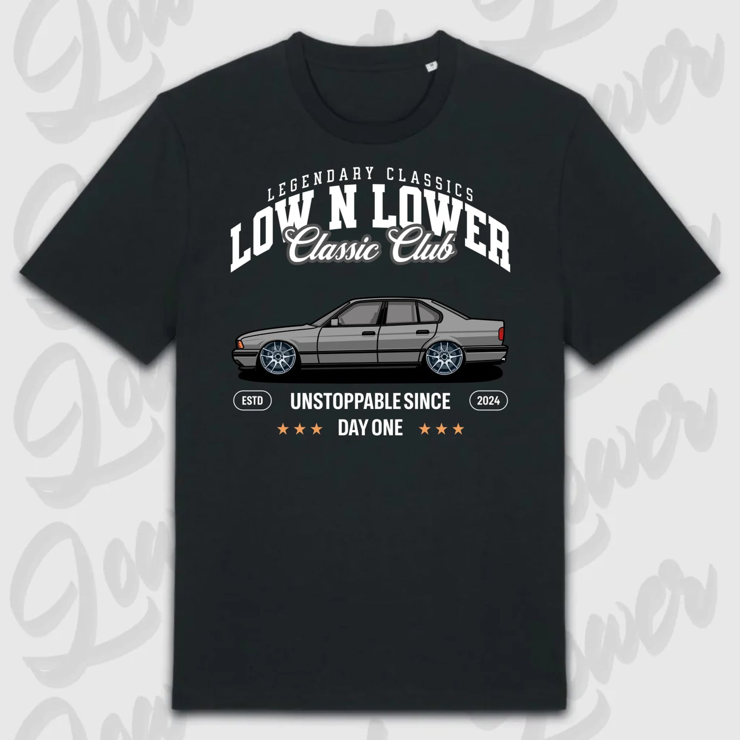 T-Shirt Tuning Cars, Personalisiert Schwarz, VW, BMW, Audi, Mercedes, Autos