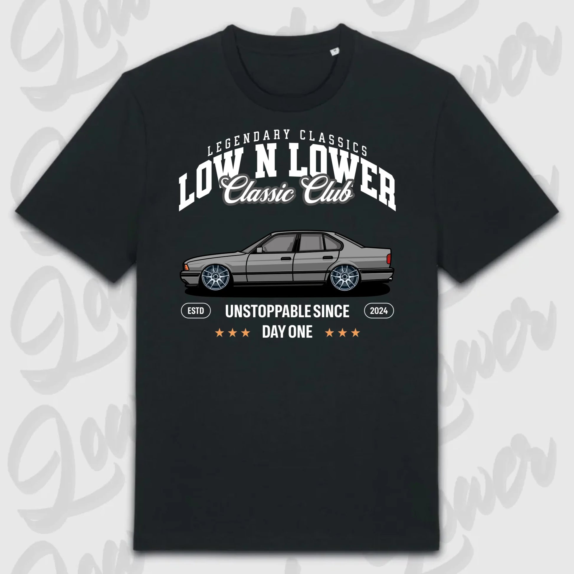 T-Shirt Tuning Cars, Personalisiert Schwarz, VW, BMW, Audi, Mercedes, Autos