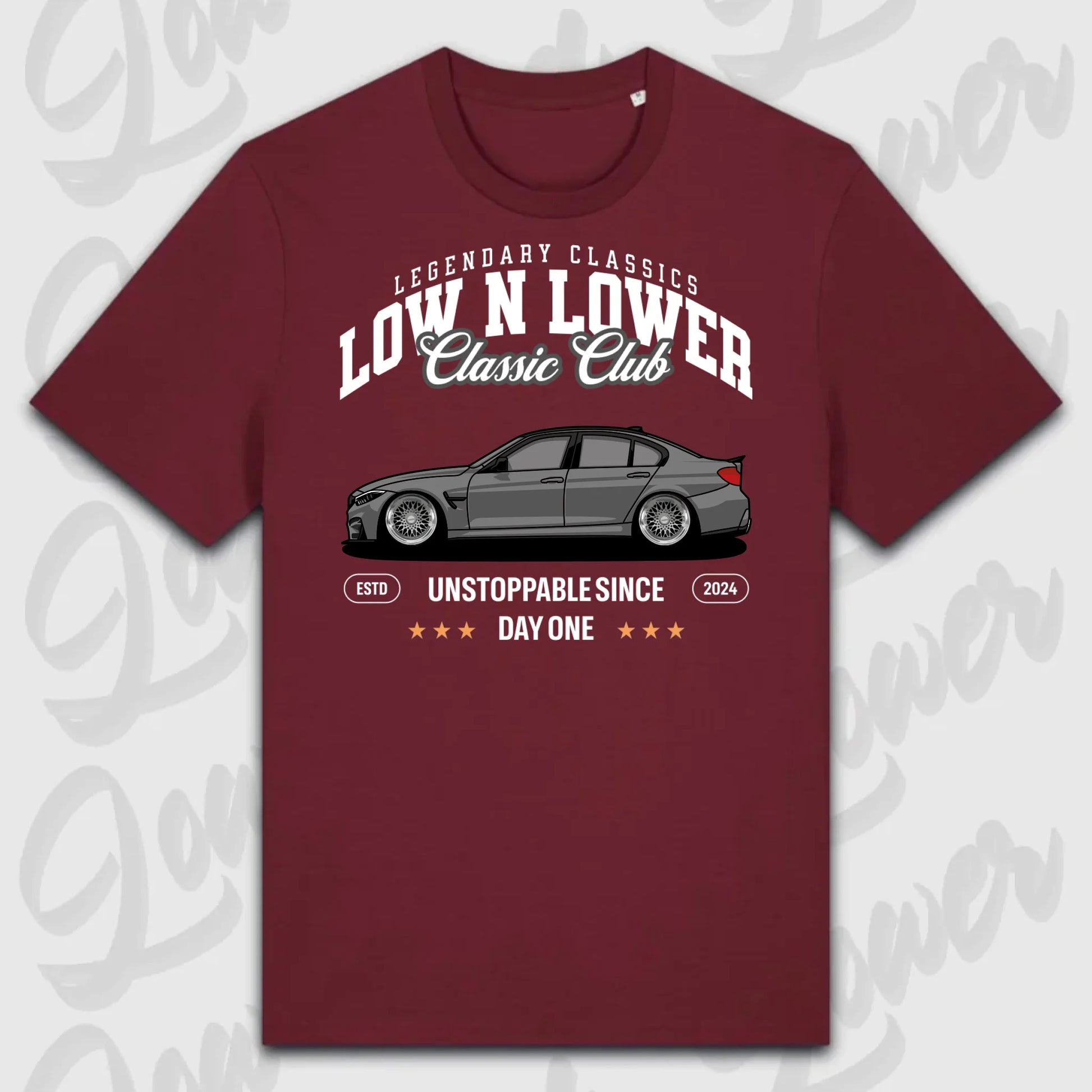 T-Shirt Tuning Cars, Personalisiert Rot, VW, BMW, Audi, Mercedes, Autos