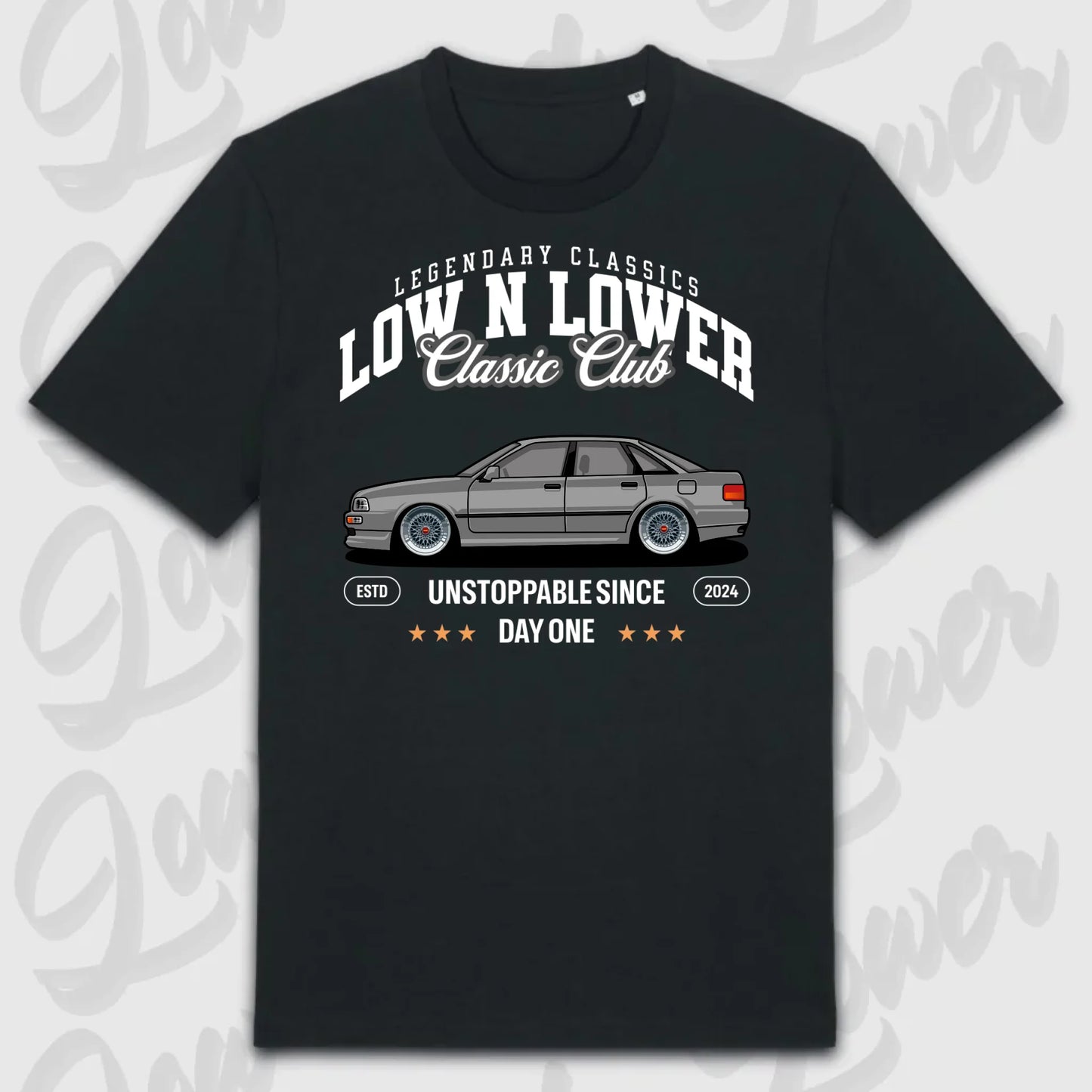 T-Shirt Tuning Cars, Personalisiert Schwarz, VW, BMW, Audi, Mercedes, Autos