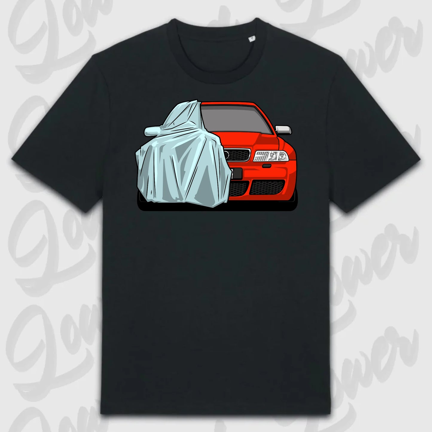 T-Shirt Tuning Cars, Personalisiert Schwarz, VW, BMW, Audi, Mercedes, Autos