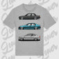 T-Shirt Tuning Cars, Personalisiert grau, VW, BMW, Audi, Mercedes, Autos