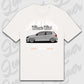T-Shirt Tuning Cars, Personalisiert Weiß, VW, BMW, Audi, Mercedes, Autos